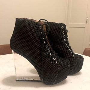 Dina Mesh Platform Boot by Jeffrey Campbell. Size 8.